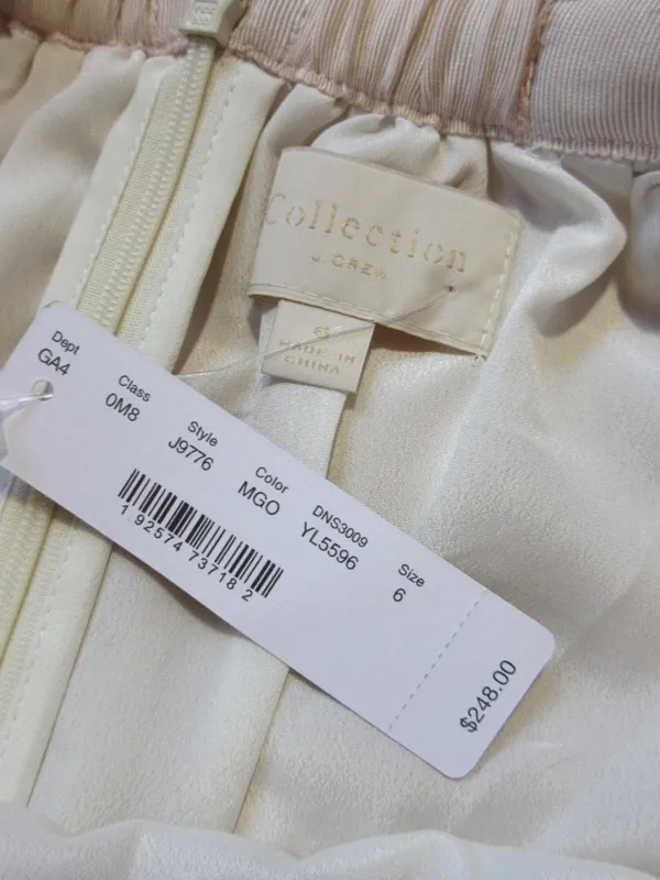 NWT J.Crew Collection Tulle Ball Skirt in Gold Sparkle Ribbon Belted Midi 6 - Image 9