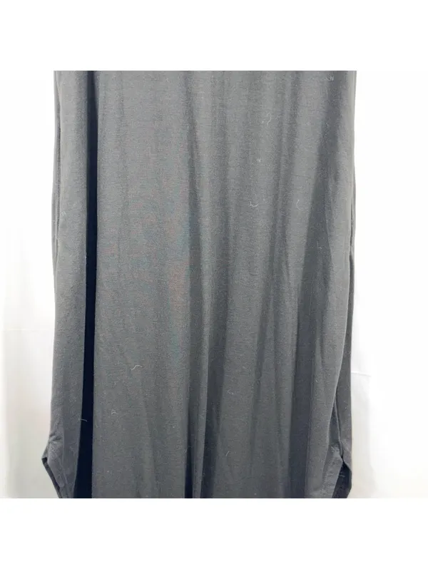 Black Sleeveless Maxi Dress Small Minimalist Stretch - Image 7