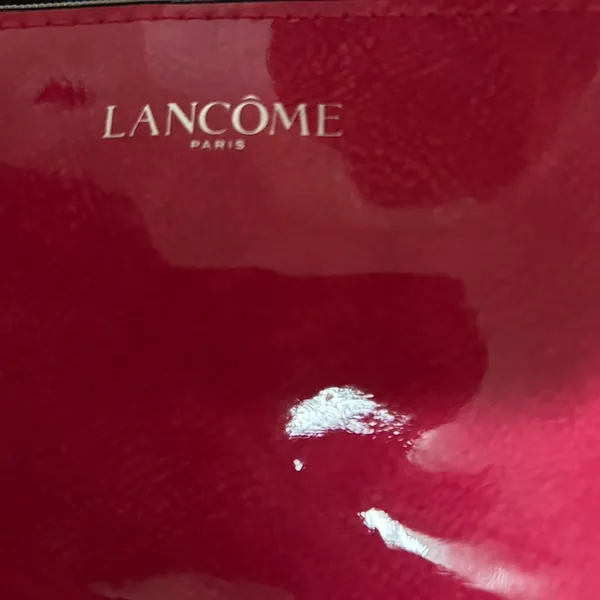 Vibrant Pink Glossy Cosmetic Bag with Zipper Closure— Mothers Day Gift - Image 4