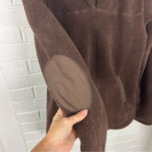 NWT Thread & Supply Brown Sherpa Pullover Jacket Size S - Image 6