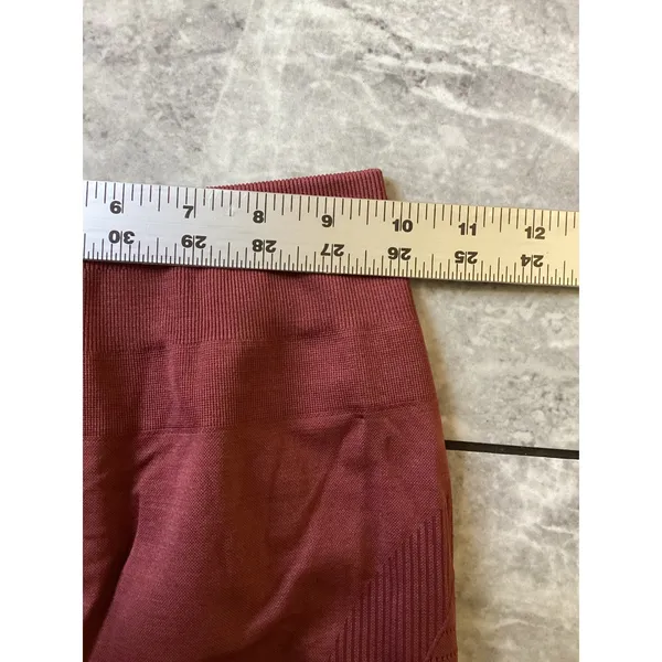 Alphalete Seamless High Rise Leggings Mauve Terracotta Activewear Womens Small - Image 4