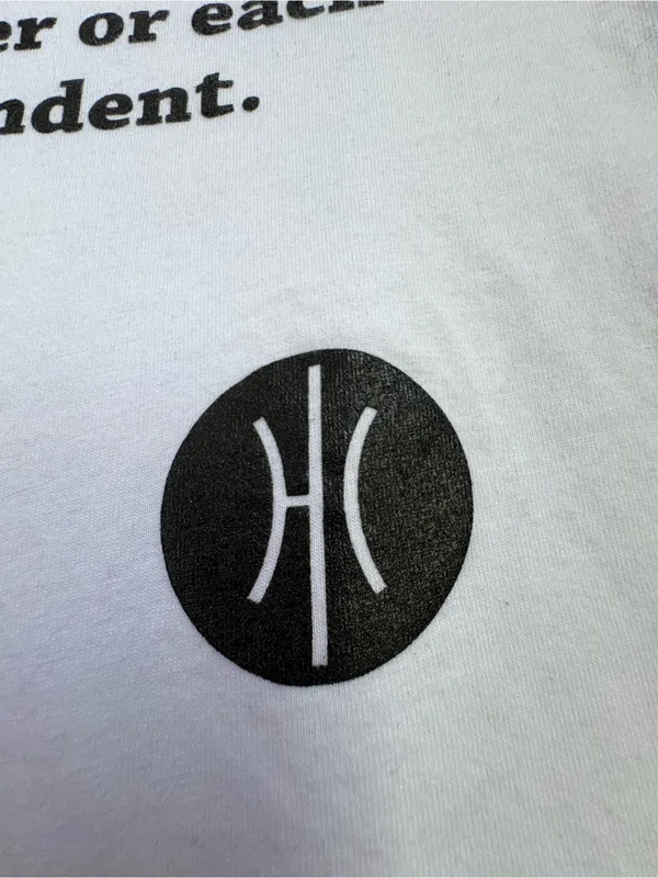 Hoop Culture White Unisex Graphic Shirt S/M - Image 6
