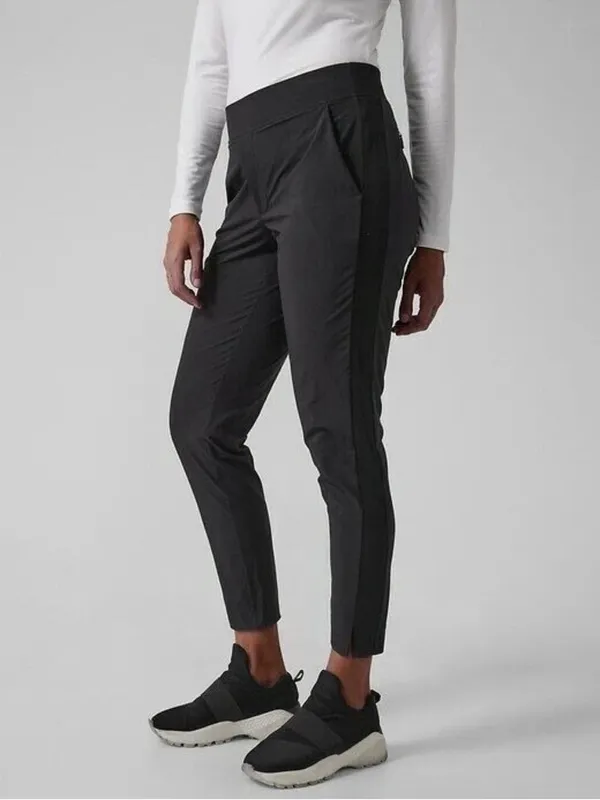 Athleta Black Brooklyn Mid Rise Ankle Pant W2553 Sz 4 Tall - Image 3