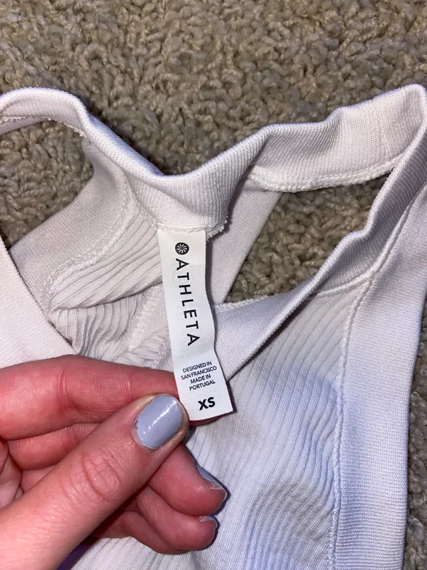 Athleta Renew Seamless Racerback White Tank - Image 6