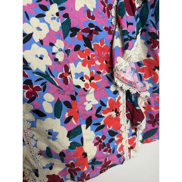 Karlie Floral Ruffle Top Sz. M - Image 6