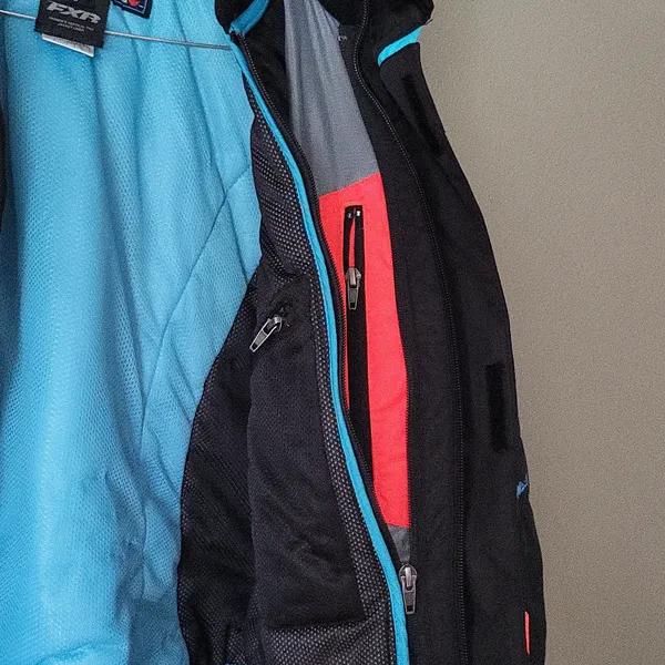 FXR Women's Ski & Snow Jacket in Black with Blue and Orange Accents - Image 5