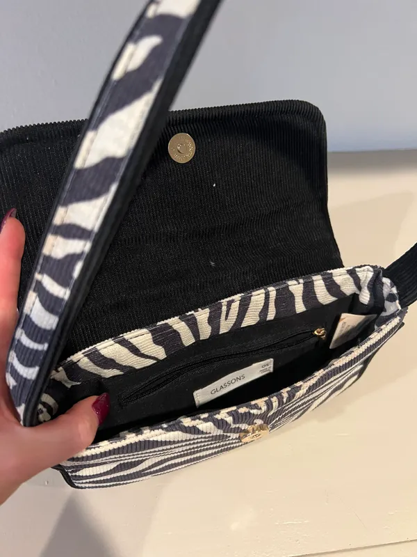 JustFab Glassons Zebra Shoulder Bag - Image 7