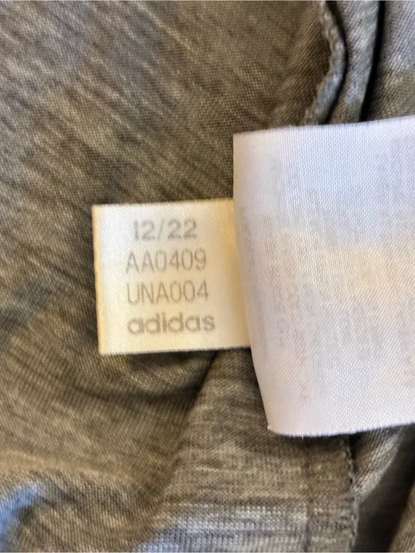 Women’s adidas Gray Tee with Blue Logo and Orange logo Size Medium - Image 4