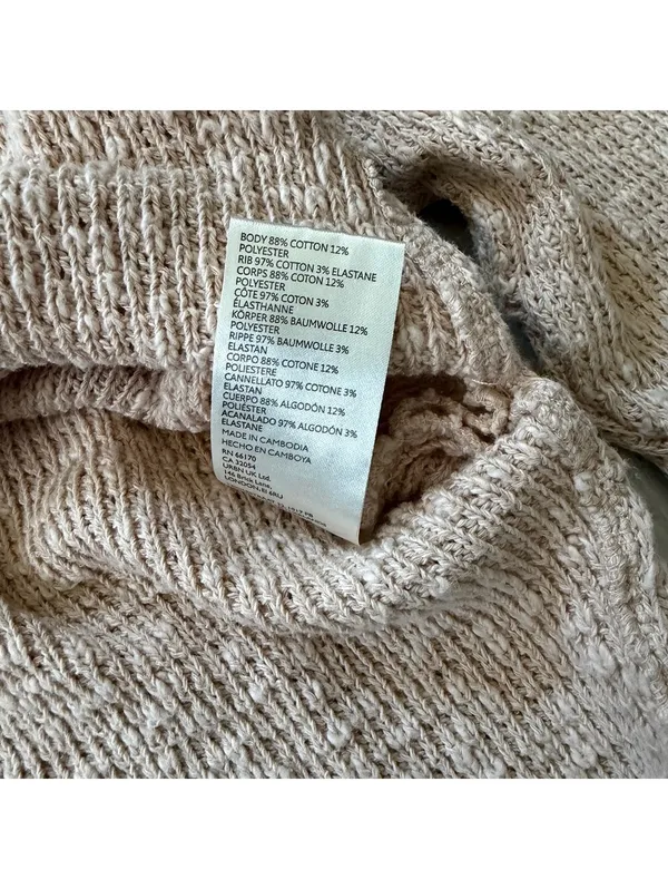 Free People We the Free Tommy Neutral Minimalistic Turtleneck size medium - Image 9