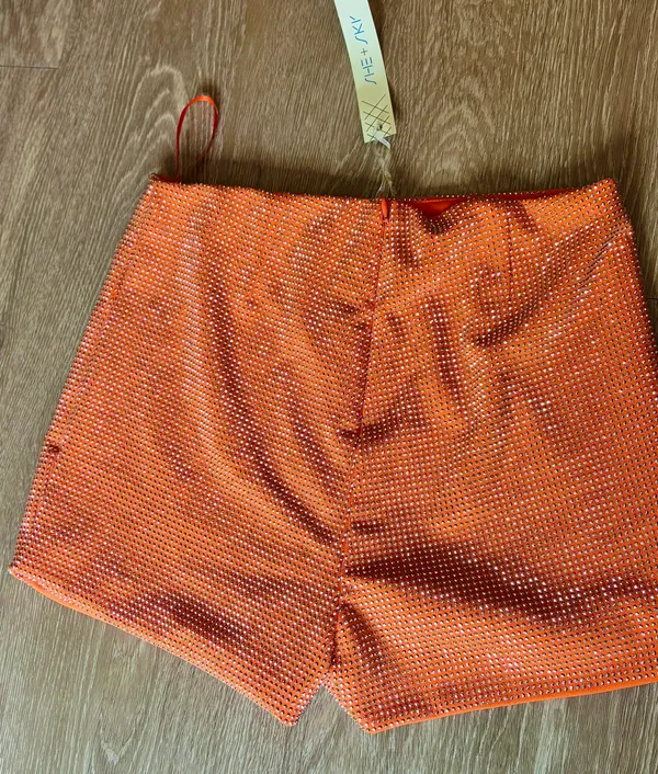 She + Sky Rhinestone shorts  - Image 3