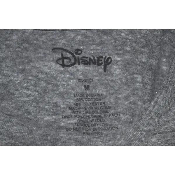 Disney Graphic Tee Women Medium Gray Excellent Mickey Donald Goofy Short Sleeve - Image 4