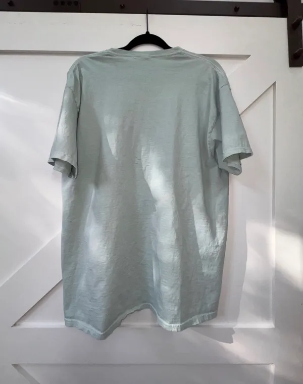 Altar'd State Mint Green Tee with Gold SMILE Graphic - Image 2