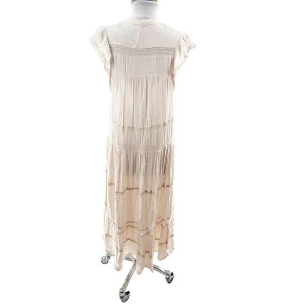 Free People Midnight Midi Maxi Dress‎ Light Pink Women’s Size S - Image 6