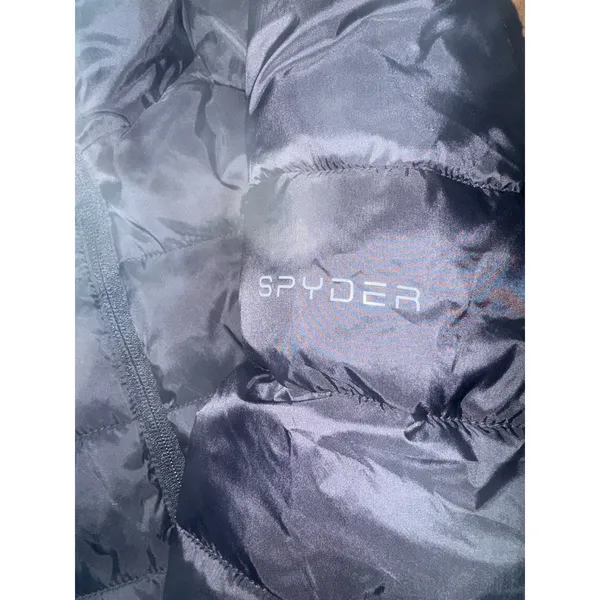 NWT Spyder Clara Puffer jacket Black Hooded Coat Woman size medium - Image 12