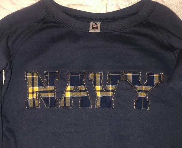 Navy naps naval academy crewneck sweatshirt - Image 2