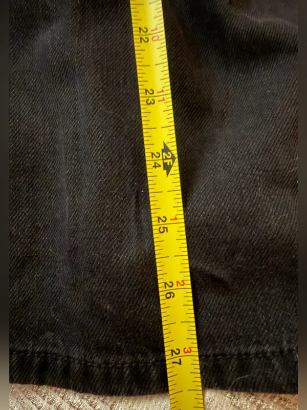 OAT New York Size 12 Black Denim Wide Leg Utility Jumpsuit Tie Waist NWT - Image 8