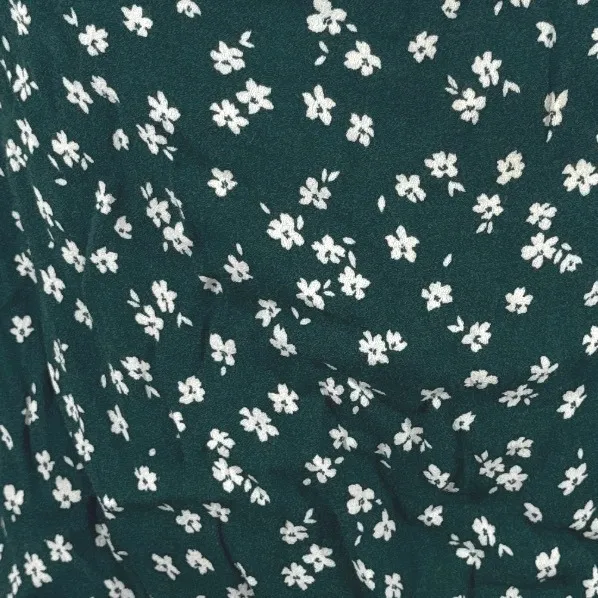 Reformation Green Ditsy Floral Tie Shoulder Smocked Cami Top Women Size 12 Boho - Image 3