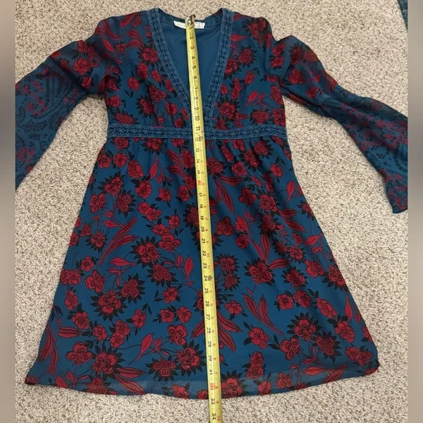 Abercrombie & Fitch Bohemian Moody Floral Whimsy Goth Sheer Paisley Fairy Mini - Image 2