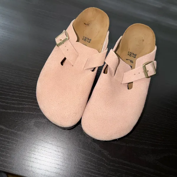 Birkenstock Boston Clogs suede pink  - Image 2