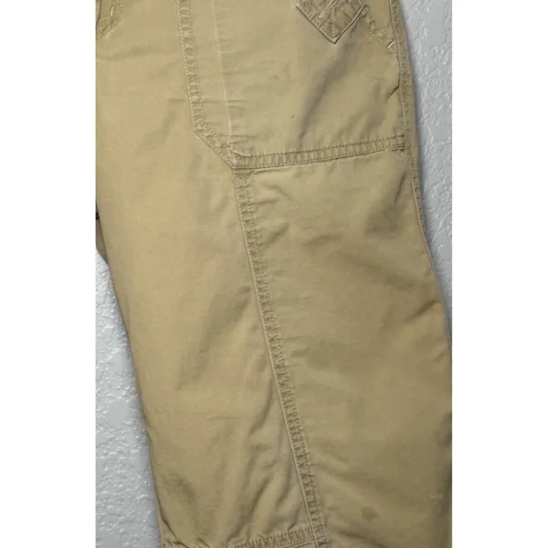 Aeropostale Women's 5/S Khaki Capri Pants Low Rise Utility Cargo Y2K 2000s - Image 9