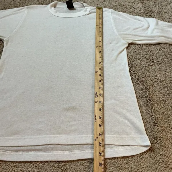 REI Co-op Womens White Long Sleeve Base Layer Top Crew Neck Size‎ M - Image 4