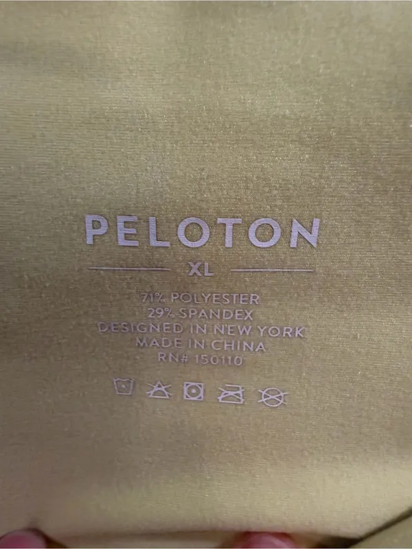 Peloton Neon Yellow High-Rise Bike Shorts - Image 3
