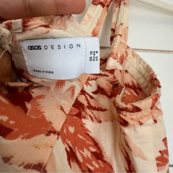 ASOS floral midi dress with belt - Image 8