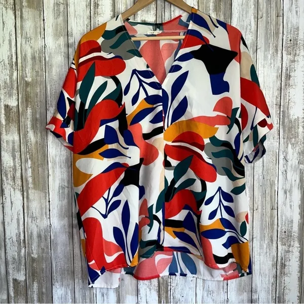 Jodifl Havana Abstract Floral Blouse •Large - Image 2