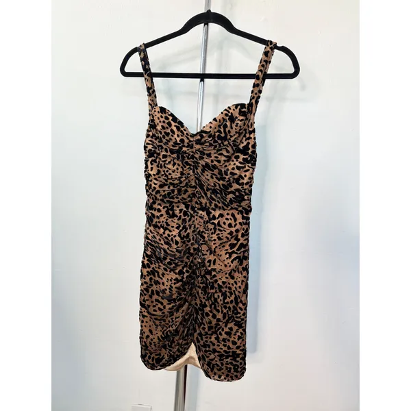 House of CB Cleo Leopard Print Corset Mini Dress Brown Animal Size S - Image 2