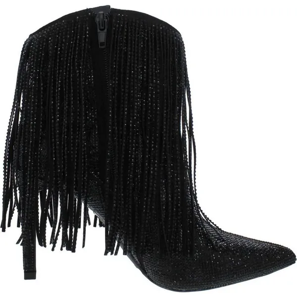 INC‎ Boots Size 8.5 Black Western Ankle Booties Pointed Toe Evening Shoes NEW - Image 2