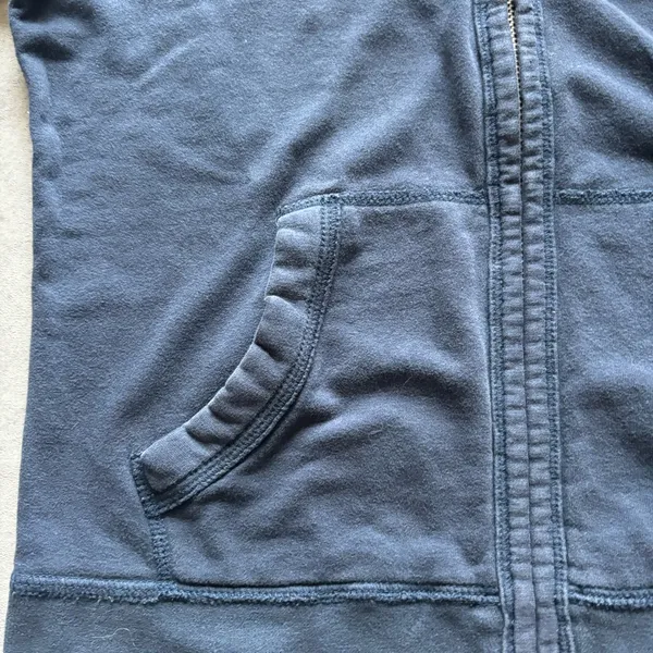 Y2k navy hollister surf league full zip up - Image 5