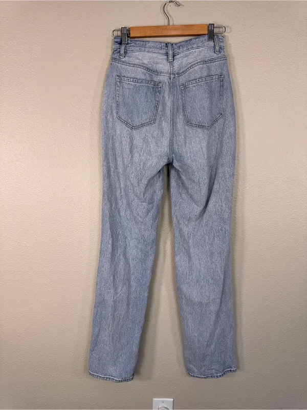 Pacsun Blue 90s Boyfriend Heavily Distressed Jeans Womens 27 Casual Denim - Image 9