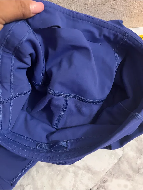 lululemon athletica Vibrant Royal Blue High-Rise Crop Leggings - Image 7