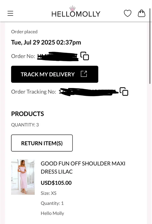 Hello Molly Good Fun Off Shoulder Maxi Dress Lilac Wedding Guest XS - Image 9