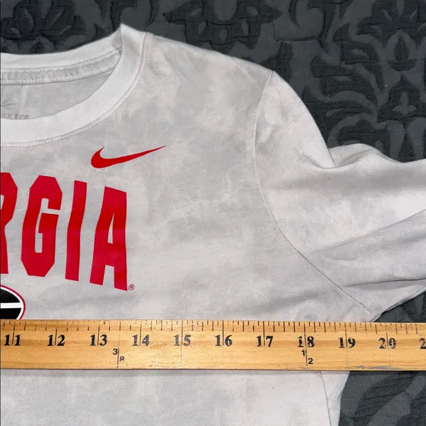 Georgia Nike white platinum bulldogs campus tie-dye long sleeve t-shirt small - Image 7