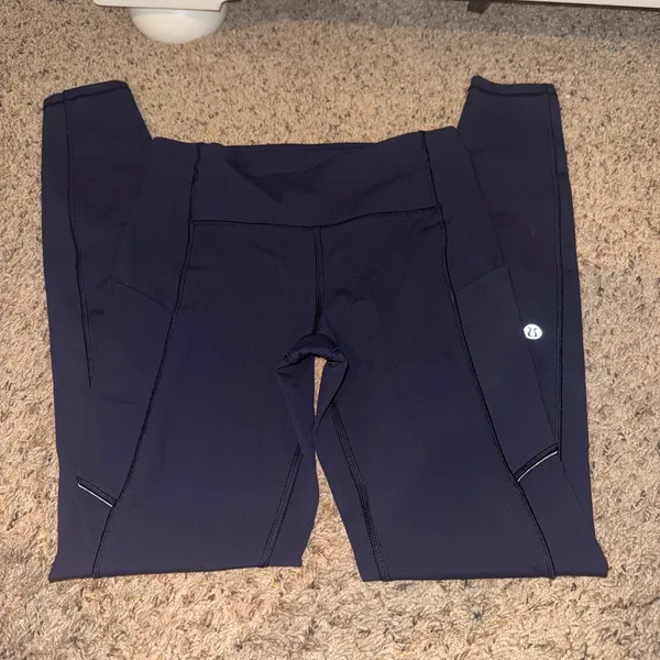 Navy Lulu leggings - Image 2