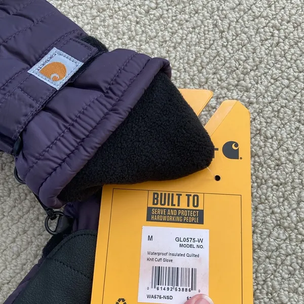 NEW Carhartt Waterproof Insulated Quilted Knit Cuff Glove Women’s Medium NWT - Image 6
