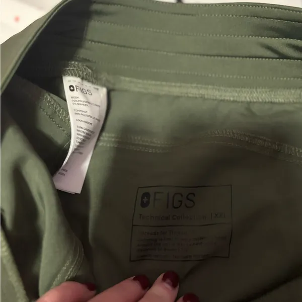 Figs Olive Technical Collection Scrub Pants - Image 3