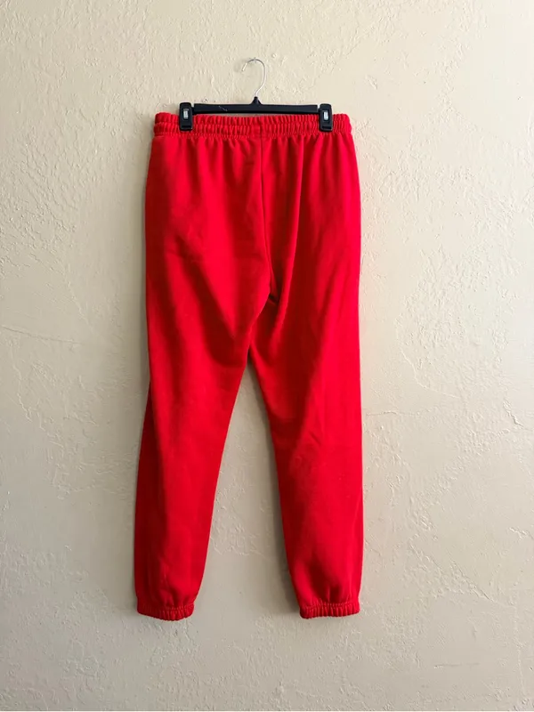 Peanuts Red Holiday Joggers with Character Graphics Size L - Image 2
