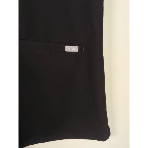 FIGS Technical Collection Black V-Neck Scrub Top XXL FW1100 Short‎ Sleeve - Image 3