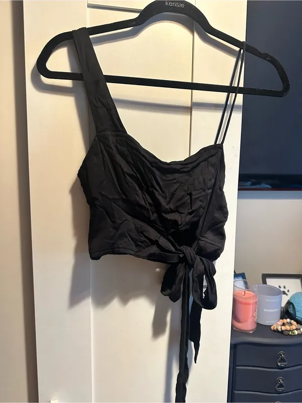 NWT Free People Top- Black $58 MSRP - Image 2
