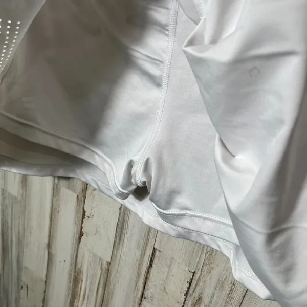 Zyia White Active Tennis‎ Pleated Chill Clubhouse Skort Womens Size Large - Image 4