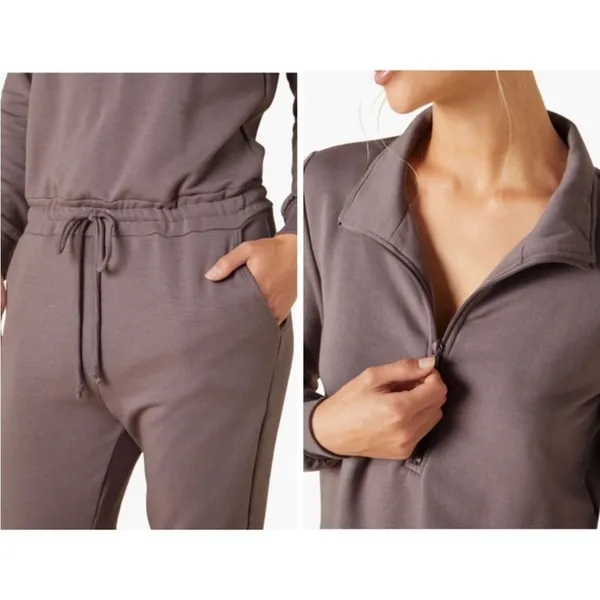 NWT Beyond Yoga Ski Weekend Jumpsuit Mauve Sz Small - Image 10