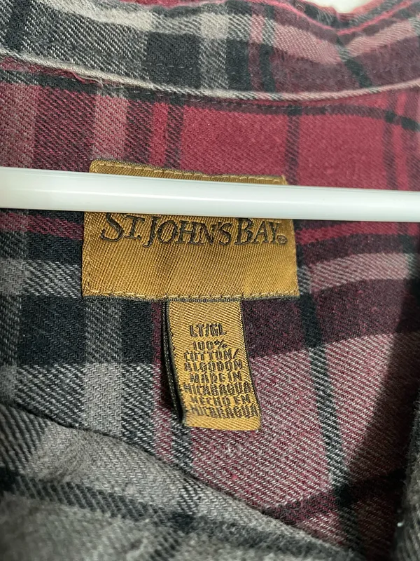 St John’s Bay Flannel Men’s Large Tall - Image 3