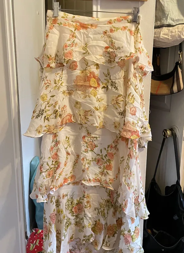 ZARA Blogger’s Favorite Floral Tiered Maxi Skirt - Image 7