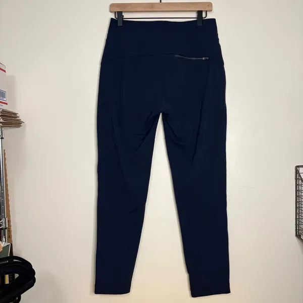 Athleta Small Tall Navy‎ Blue Side Stripe Athletic Jogger Lounge Pants - Image 7