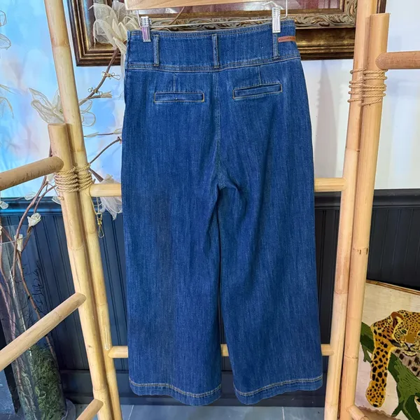 Anthropologie Pilcro and the Letterpress Wide Leg Cropped Jeans ~ Size 26 💛🍄 - Image 5