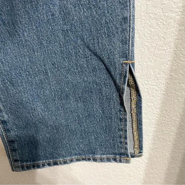 Old Navy Womens Jeans Denim Blue High Rise Curvy OG Loose Slit Ankle Size 6 - Image 8