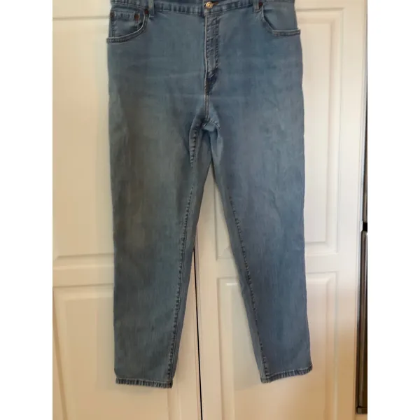 Levis 550 Relaxed Tapered Jeans Womens 16M Medium Wash High Rise Denim - Image 2