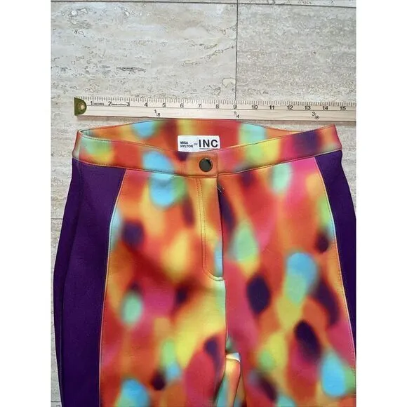 Misa Hylton For‎ Inc Scuba Pants tie dye print Size M - Image 3